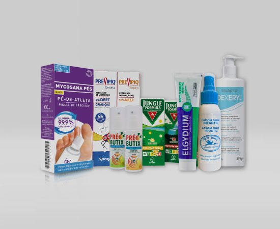 Produtos cuida mais em destaque da farmácia Matos coelho