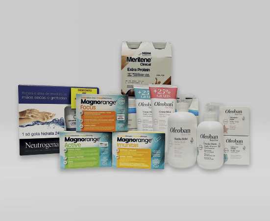 Imagem de produtos promocionais yellowcardmais do mês de Janeiro da farmácia Tejo do grupo Varela