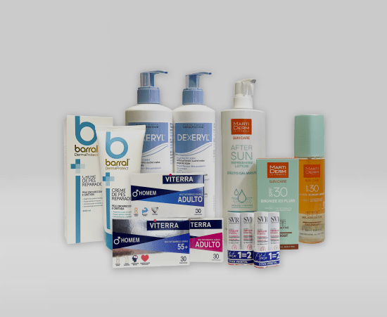 Produtos promocionais presentes no mês de Abril de 2024 na farmácia matos coelho de alenquer